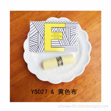 Paper Card Packed Jewelry Polishing Cloth Custom Jewelry Square Micro Fibre Polishing Clothes